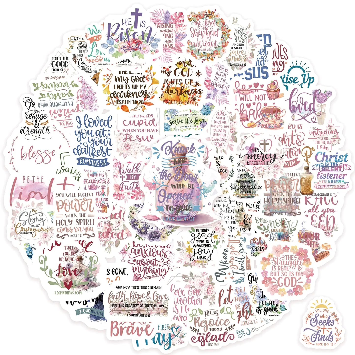 300Pcs Inspirational Christian StickersSLAPAFLIFE Motivational Stickers for Students and AdultsChristianand Bible Verse Stickers for JournalingInspirational Motivational & Uplifting Designs