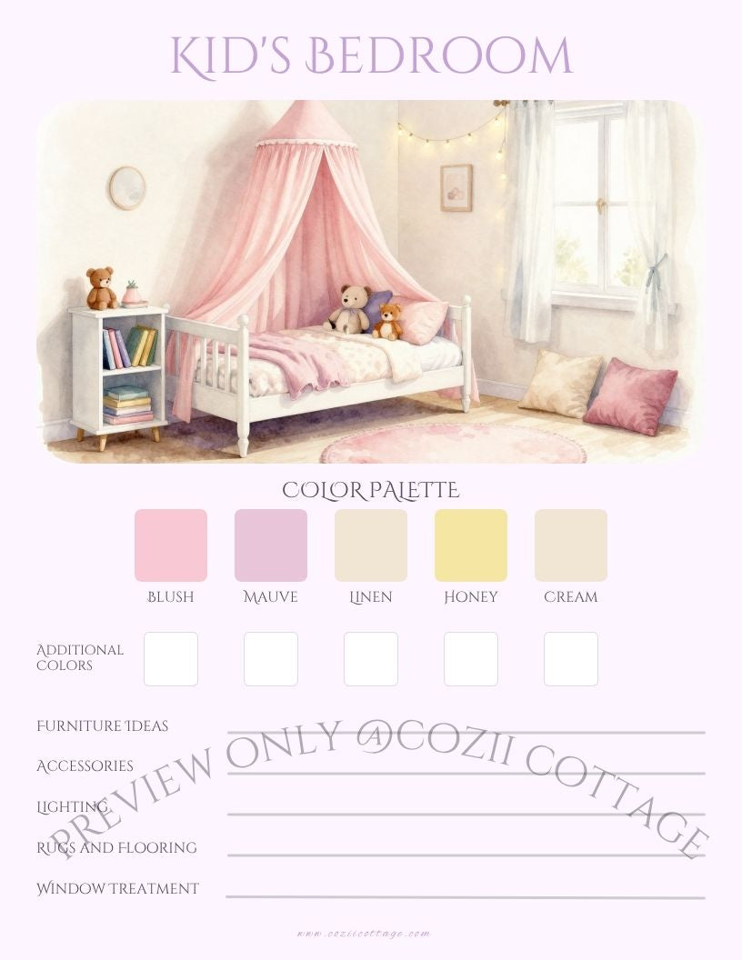 Kid's Bedroom Planner