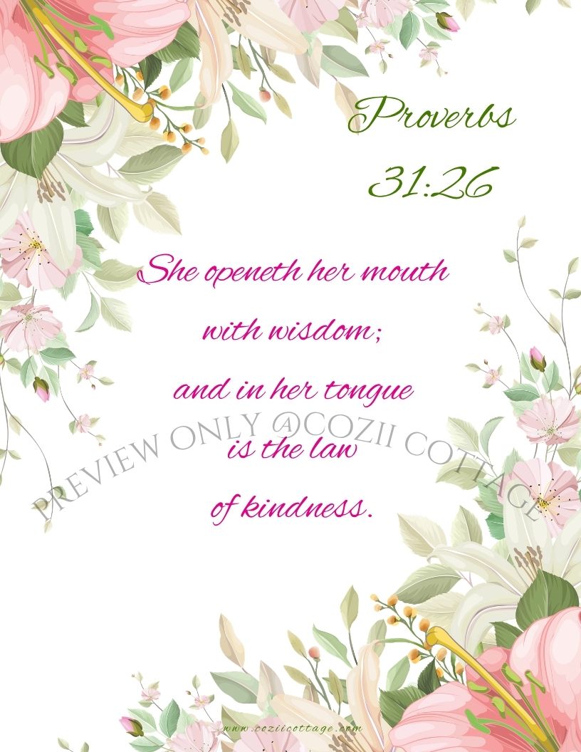 Proverbs 31-Wisdom