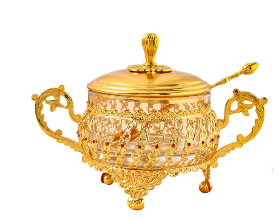 Lace Spice Jar for Flower Tea