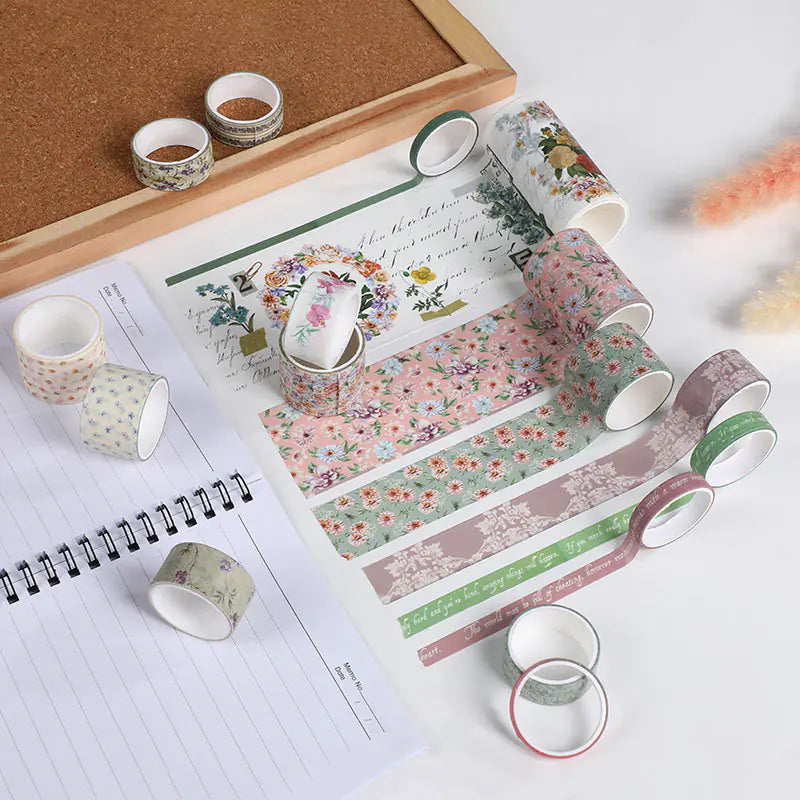 18 Rolls Decorative Sticker Tape Set for Scrapbooking