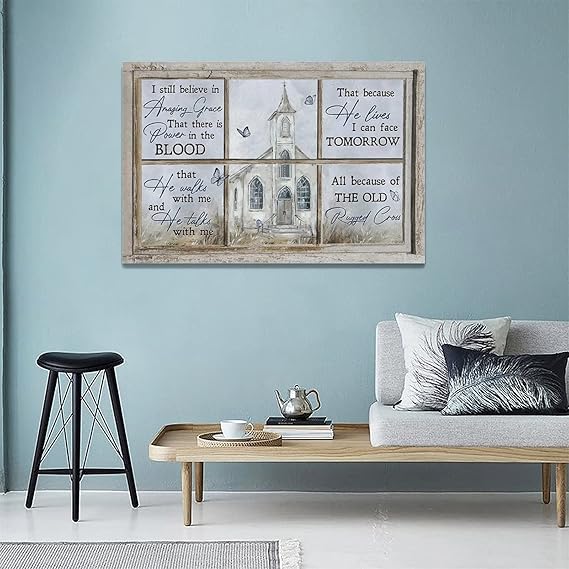 Religious Wall Art Christian Church Butterfly