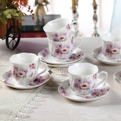 Tea Cups and Saucers Set