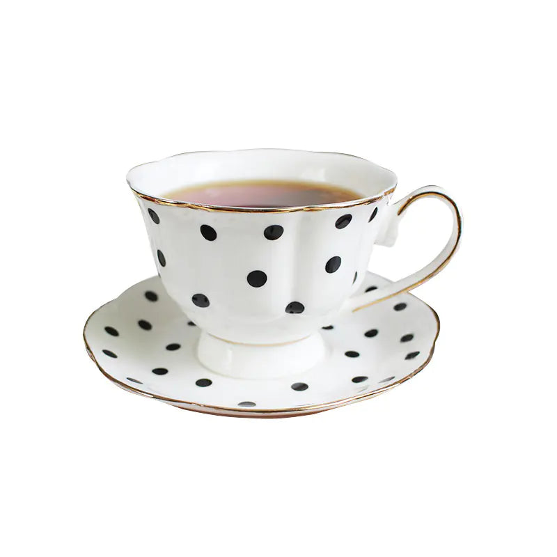 Vintage French Countryside Tea Cups Set