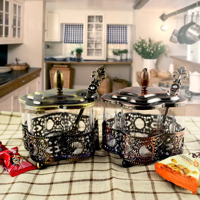 Lace Spice Jar for Flower Tea