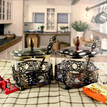 Lace Spice Jar for Flower Tea