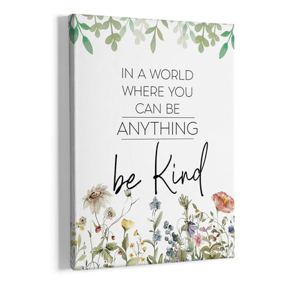Be Kind Inspirational Wall Art Decor Be Kind Sign