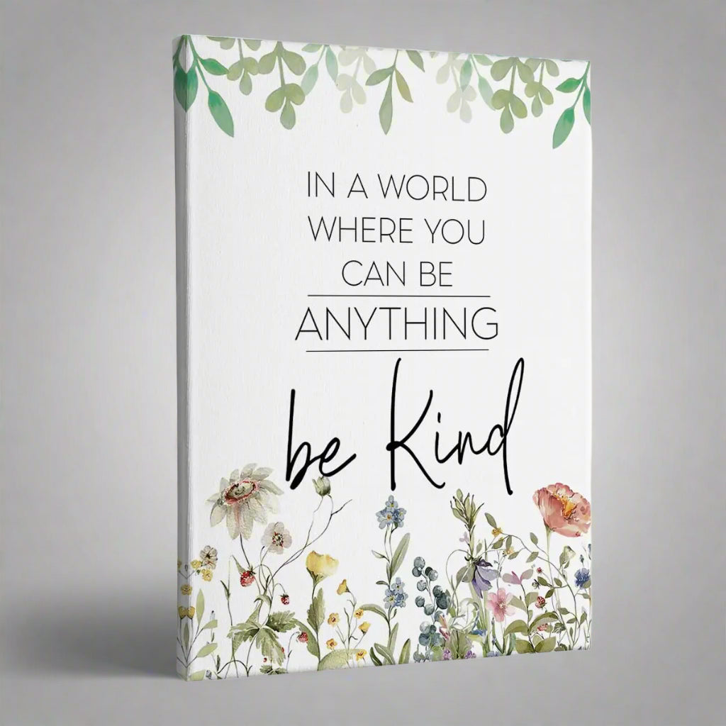 Be Kind Inspirational Wall Art Decor Be Kind Sign