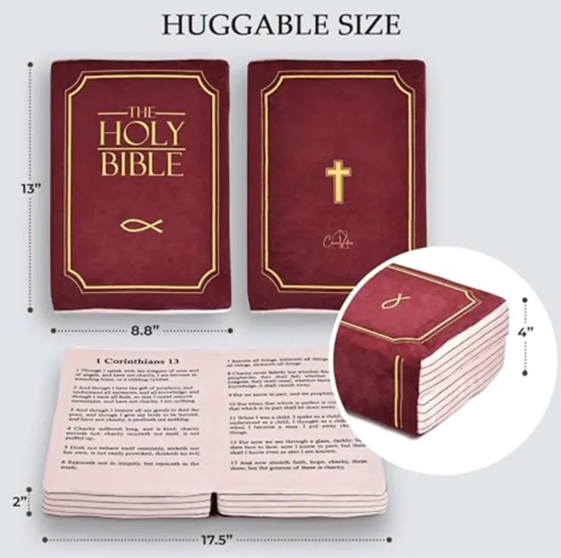 Plush Bible Pillow Toy