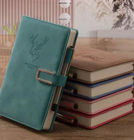 Ultrathin A5 Soft Leather Notebook for Business Use