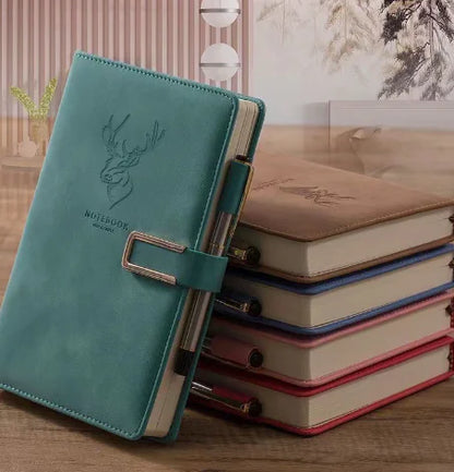 Ultrathin A5 Soft Leather Notebook for Business Use