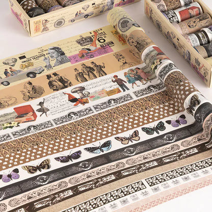 18 Rolls Decorative Sticker Tape Set for Scrapbooking