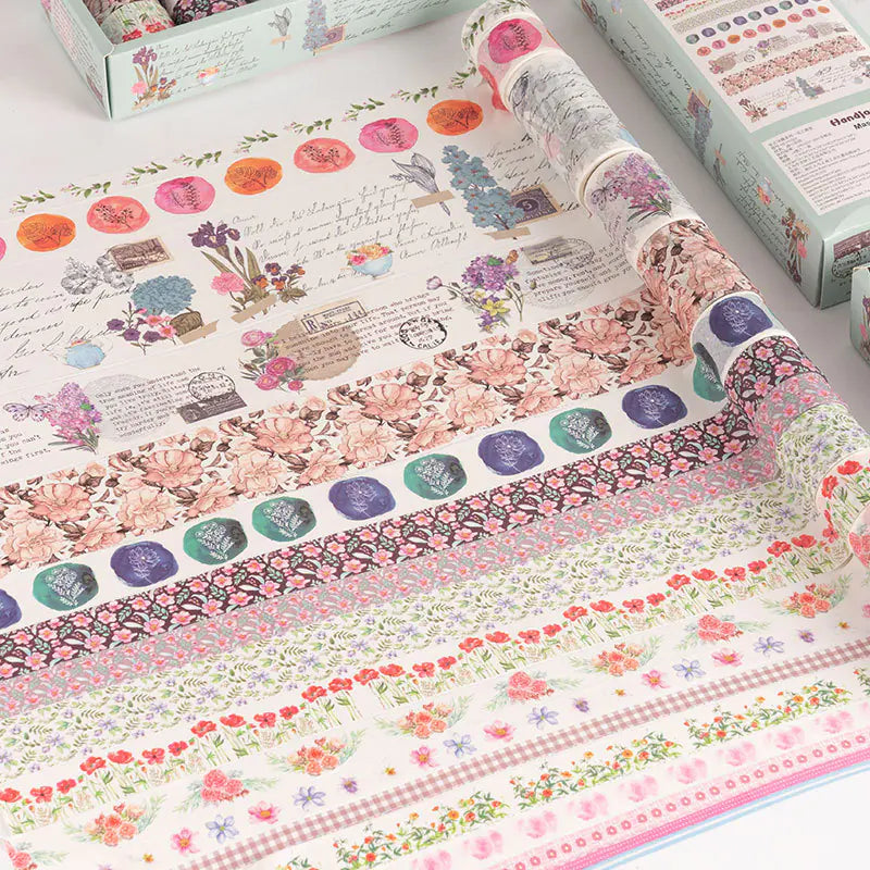 18 Rolls Decorative Sticker Tape Set for Scrapbooking