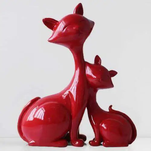 Modern Minimalist Lucky Cat Figurine for Home Decor