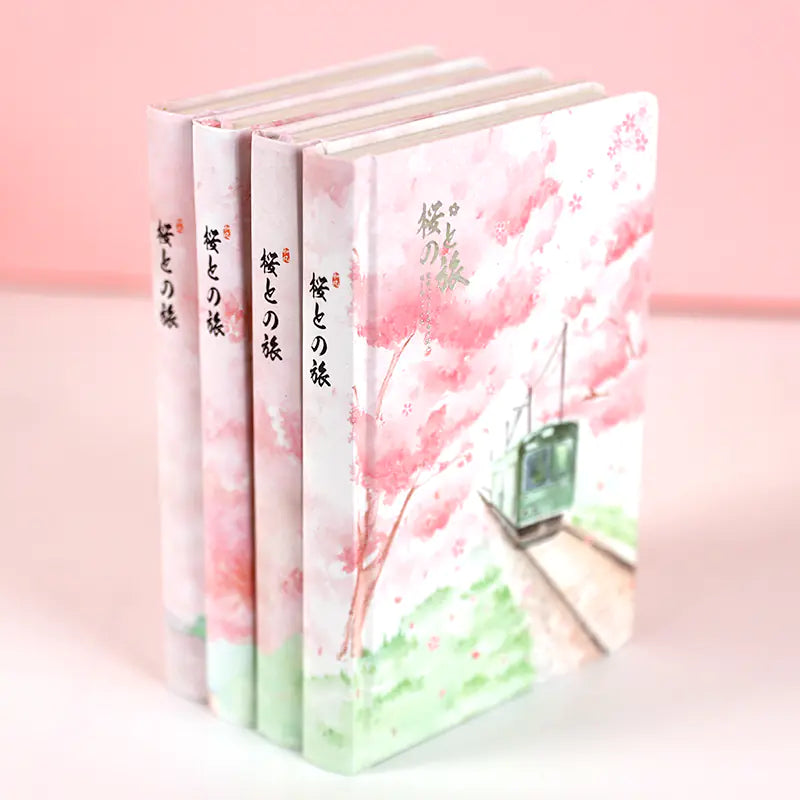 Japanese Cherry Blossom Colorful Sketchbook (Diary)
