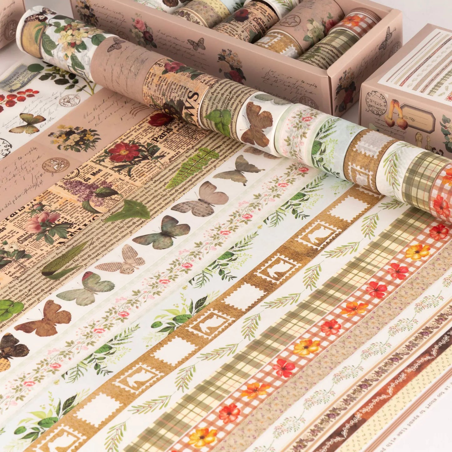 18 Rolls Decorative Sticker Tape Set for Scrapbooking