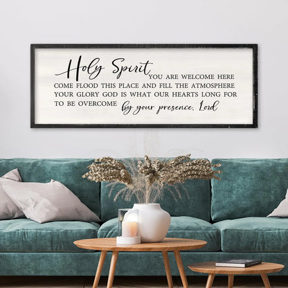 Holy Spirit You are Welcome Here Wall Decor Art