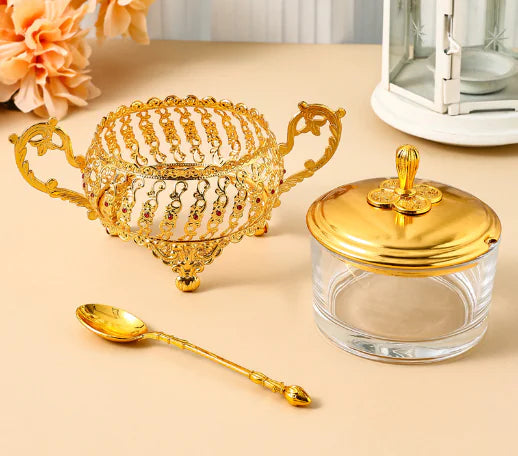 Lace Spice Jar for Flower Tea