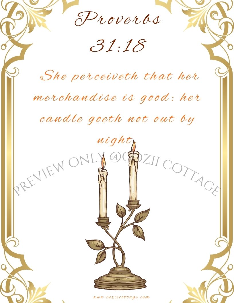Proverbs 31-Candle