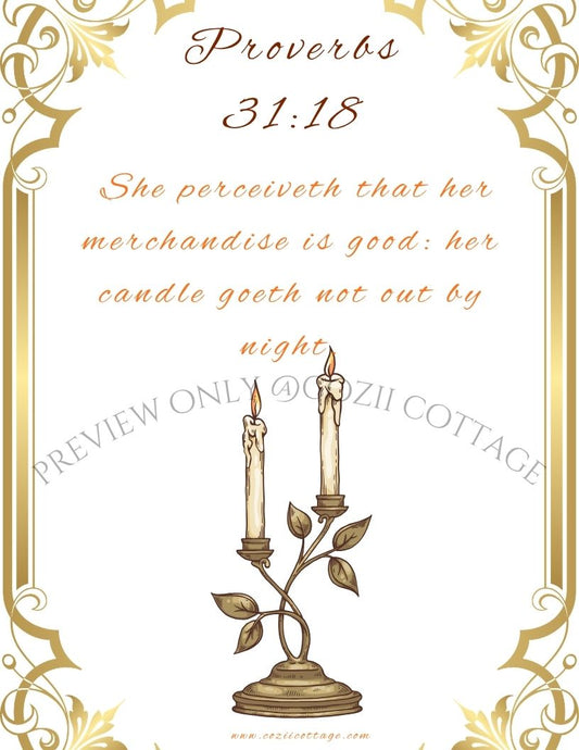 Proverbs 31-Candle