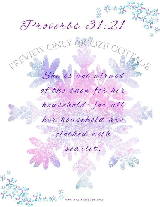 Proverbs 31-Snow