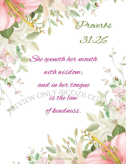 Proverbs 31-Wisdom