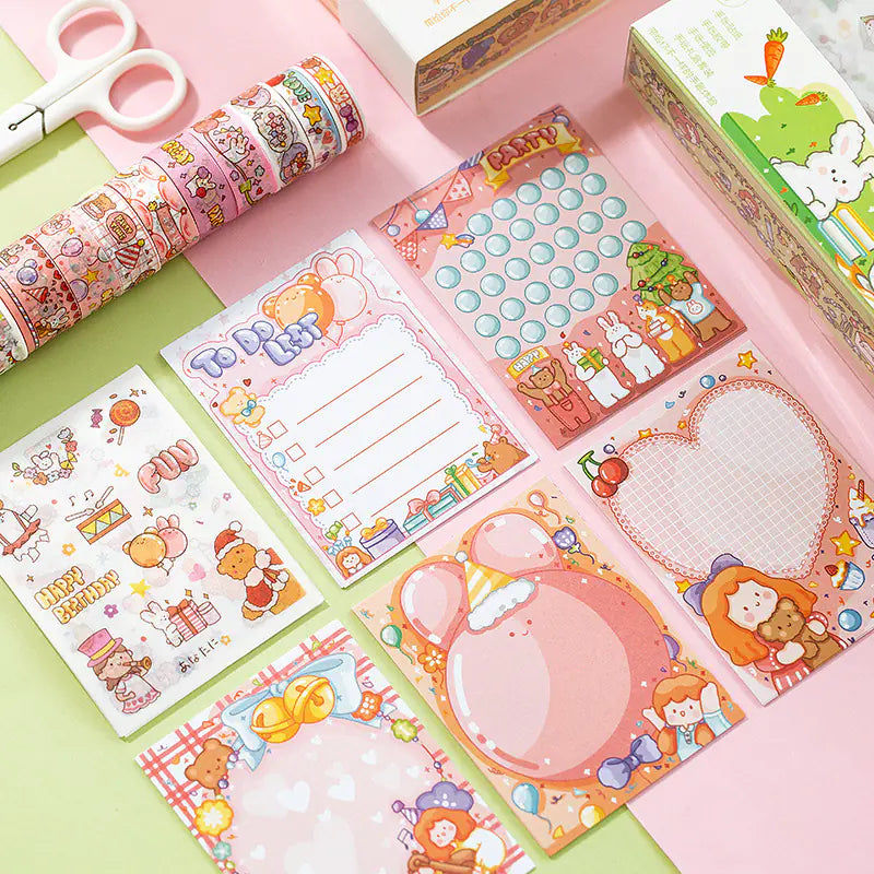 Fruit-Themed Journal Set with Stickers for Students