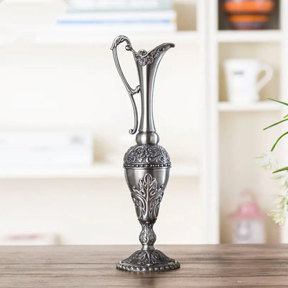 Zinc Alloy Decorative Flower Vase for Home Decor