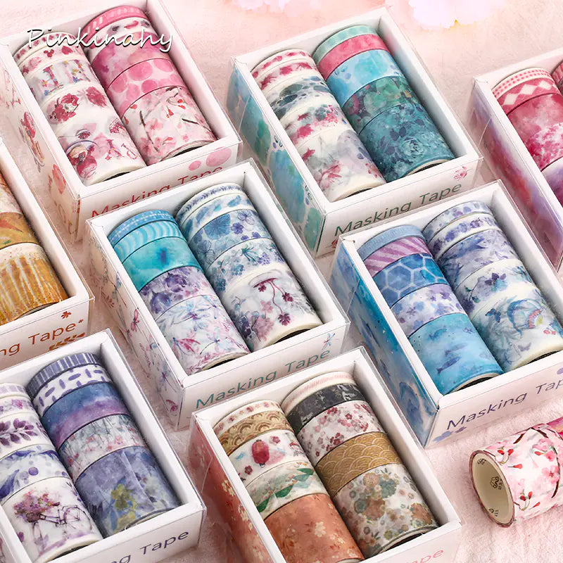Washi Tape Set of 10 for Bullet Journals and Crafts