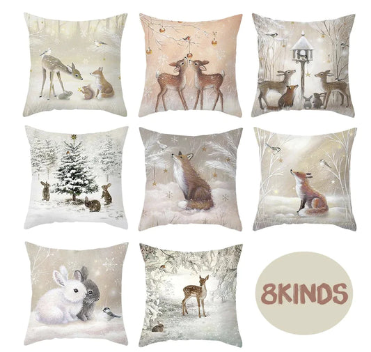 Vintage Animal Linen Sofa Cushion for Home Decor