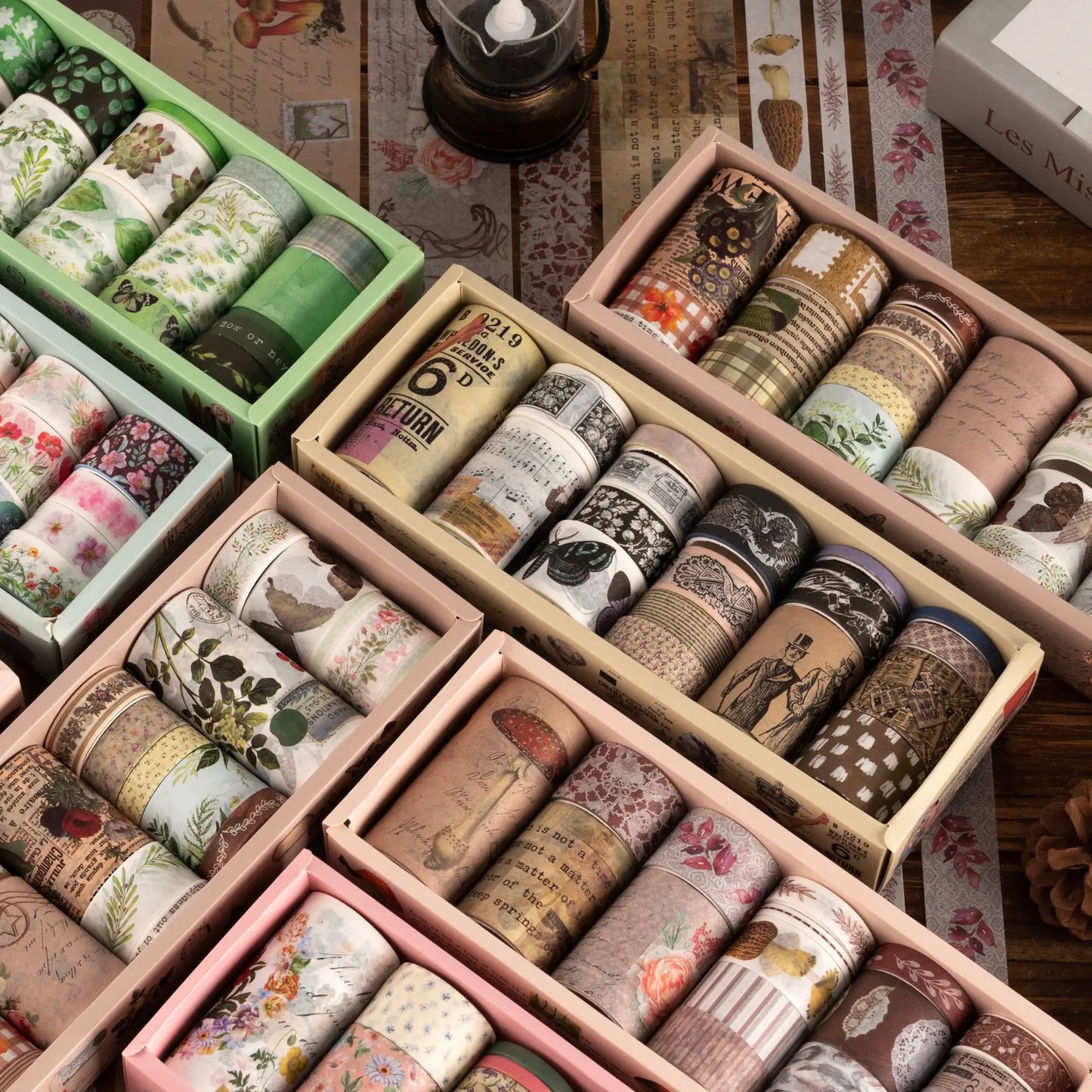 18 Rolls Decorative Sticker Tape Set for Scrapbooking