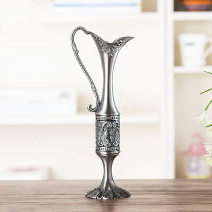Zinc Alloy Decorative Flower Vase for Home Decor