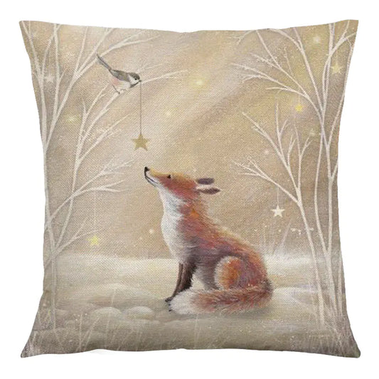 Vintage Animal Linen Sofa Cushion for Home Decor