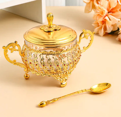 Lace Spice Jar for Flower Tea