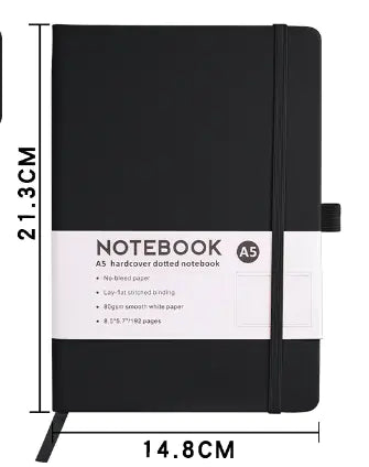 A5 Soft Leather Cover Journal Notebook Diary