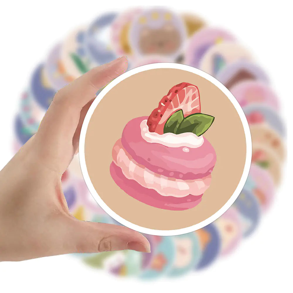 60 PCS Cartoon Stickers for DIY Notebooks & Suitcases