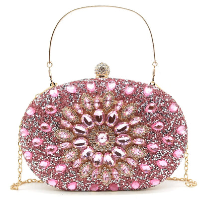 Crbeqabe Rhinestone Evening Clutch Purses for Women Wedding Clutch Party Purses Bridal Diamonds Clutch Prom Cocktail Handbags