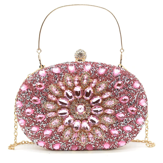 Crbeqabe Rhinestone Evening Clutch Purses for Women Wedding Clutch Party Purses Bridal Diamonds Clutch Prom Cocktail Handbags