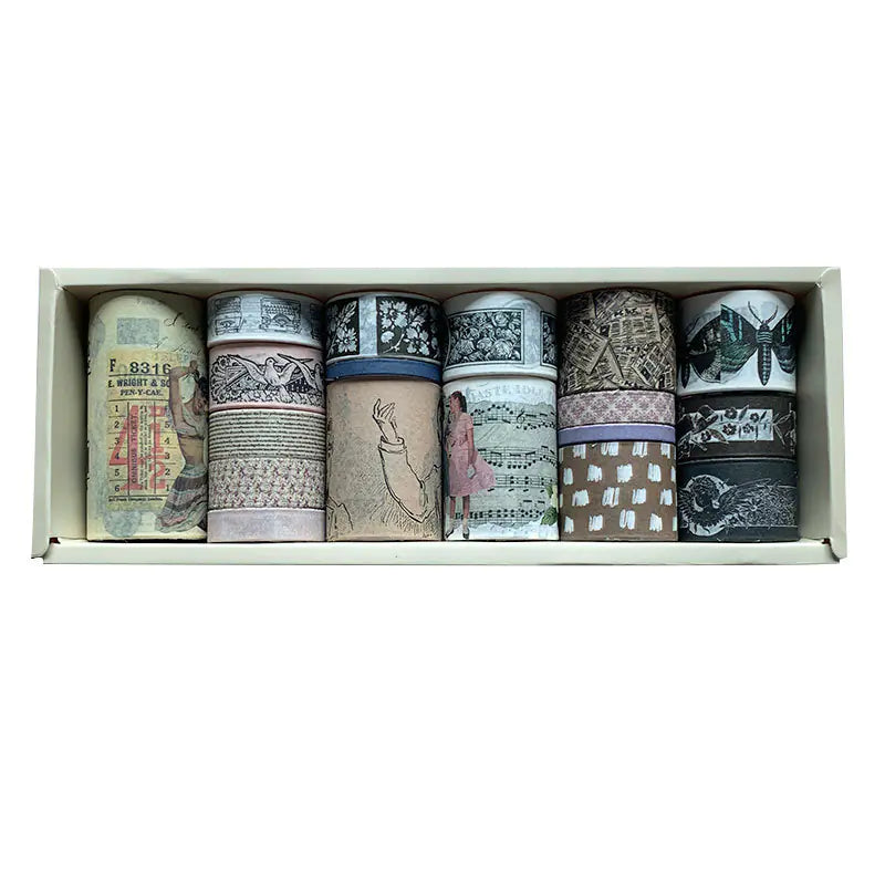 18 Rolls Decorative Sticker Tape Set for Scrapbooking