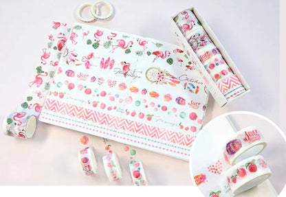 Washi Tape Set for DIY Journals and Scrapbooks (8 Rolls)