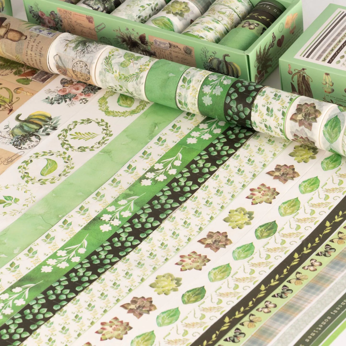 18 Rolls Decorative Sticker Tape Set for Scrapbooking